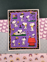 Vintage 1990's Hallmark Peanuts Dancing Snoopy Full Sticker Sheet, Clean & Unused