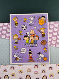 Vintage 1990's Hallmark Peanuts Snoopy Sports Full Sticker Sheet, Clean & Unused