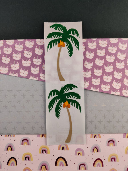 Vintage 1989 Mrs. Grossman's Palm Trees Full Sticker Sheet, Unused