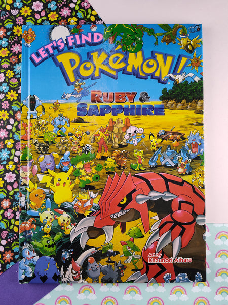 RARE 2009 Hardcover 1st Printing Let's Find Pokémon! Ruby & Sapphire, Clean