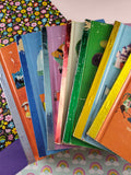 Vintage 1965 Little Golden Book Alphabet Book Set, Foil Spines, Near Complete (Missing B)