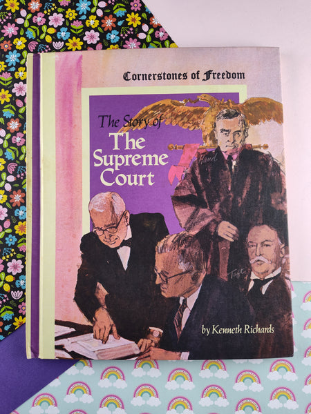 Vintage 1970 Weekly Reader "The Supreme Court" Cornerstones of Freedom Hardcover