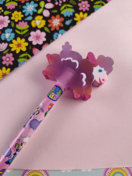 Vintage 1990's Lisa Frank Easter Baby Lamb Pencil, Unsharpened w/Eraser