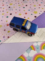 Vintage 1997 Matchbox, Diecast '97 Chevy Tahoe Benjamin Electric Blue Van