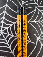 Vintage 1990's Halloween Pumpkin Jack o Lantern Berol Pencils, Unsharpened Set/2