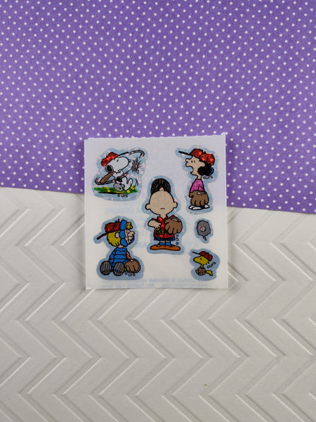 Vintage Sandylion SHINY Stickers Peanuts Snoopy Charlie Brown Sports, 1 Mod Unused