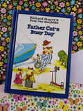 Vintage 1997 Richard Scarry's Busy Day Storybooks Father Cat's Busy Day Hardcover