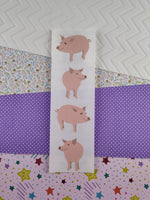 Vintage 1999 Mrs. Grossman's Pink Pigs Full Sticker Sheet, Unused