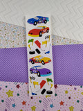 Vintage 1998 Mrs. Grossman's Race Cars Full Sticker Sheet, Unused