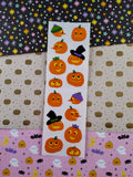 Vintage 2000 Mrs. Grossman's Silly Spooky Jack-o-Lanterns Pumpkins Full Sticker Sheet, Unused