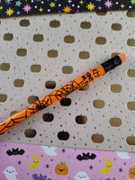 Vintage Halloween Orange/Black Spiders Pentech No. 2 Pencil, Unsharpened