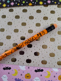 Vintage Halloween Orange/Black Spiders Pentech No. 2 Pencil, Unsharpened