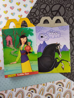 Vintage 1998 McDonald's Flat/Unused Happy Meal Box, Mulan