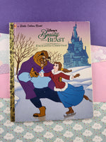 Vintage 1997 Little Golden Book: Walt Disney's Beauty & the Beast, The Enchanted Christmas Hardcover