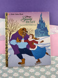 Vintage 1997 Little Golden Book: Walt Disney's Beauty & the Beast, The Enchanted Christmas Hardcover