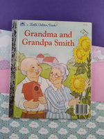 Vintage 1985 Little Golden Book: Grandma and Grandpa Smith Hardcover