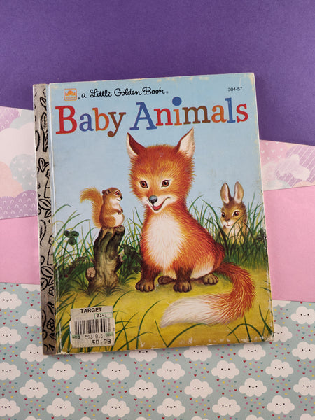 Rare HTF Vintage 1956 Little Golden Book: Baby Animals Hardcover