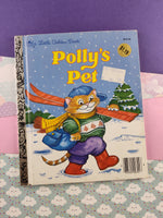 Rare HTF Vintage 1984 Little Golden Book: Polly's Pet Hardcover