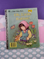 Vintage 1989 Little Golden Book: Oh, Little Rabbit! Hardcover