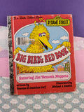 Vintage 1977 Little Golden Book: Sesame Street Big Bird's Red Book Hardcover