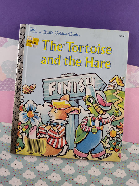 Vintage 1987 Hardcover Little Golden Book: The Tortoise and the Hare Hardcover