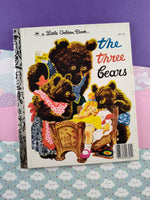 Vintage 1976 Little Golden Book: The Three Bears Hardcover