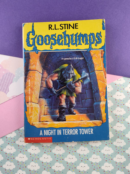 Vintage 1995 1st Printing R.L. Stine Goosebumps #27, A Night in Terror Tower