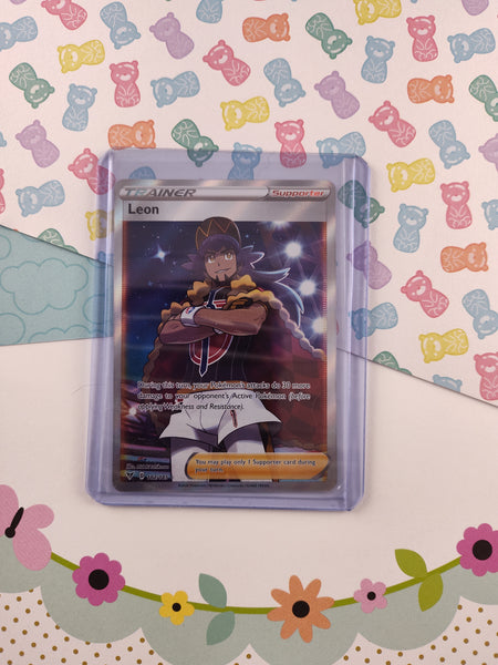 Pokemon TCG - Leon Vivid Voltage Full Art Holo Card 182/185 - NM Pfaltzcraftsmore Pokemon TCG - Leon Vivid Voltage Full Art Holo Card 182/185 - NM Pfaltzcraftsmore