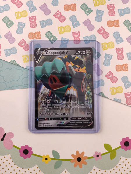 Pokemon TCG - Copperajah V Sword & Shield Promo Full Art Holo Card SWS Pfaltzcraftsmore Pokemon TCG - Copperajah V Sword & Shield Promo Full Art Holo Card SWS Pfaltzcraftsmore