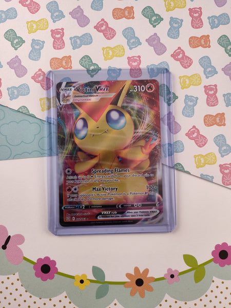 Pokemon TCG - Victini VMAX Battle Styles Full Art Holo Card 022/163 - NM