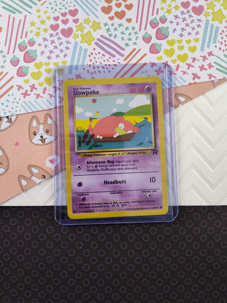 Vintage Common - Slowpoke Team Rocket Non-Holo Pokemon Card 67/82 - NM