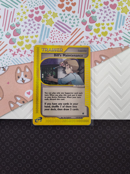 Vintage Uncommon - Bill's Maintenance Expedition Pokemon Card 137/165 - MP/Creased