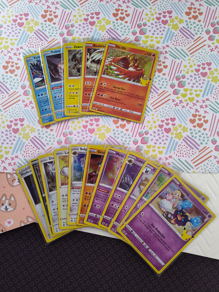 Pokemon TCG Celebrations Full Art Holo Cards Set/16 - VG