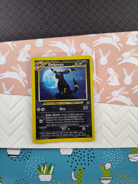 Vintage Rare - Umbreon Neo Discovery Holographic Pokemon Card 13/75 - VG