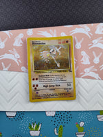 Vintage Rare - Hitmonlee Fossil Holographic Pokemon Card 7/62 - LP (B)