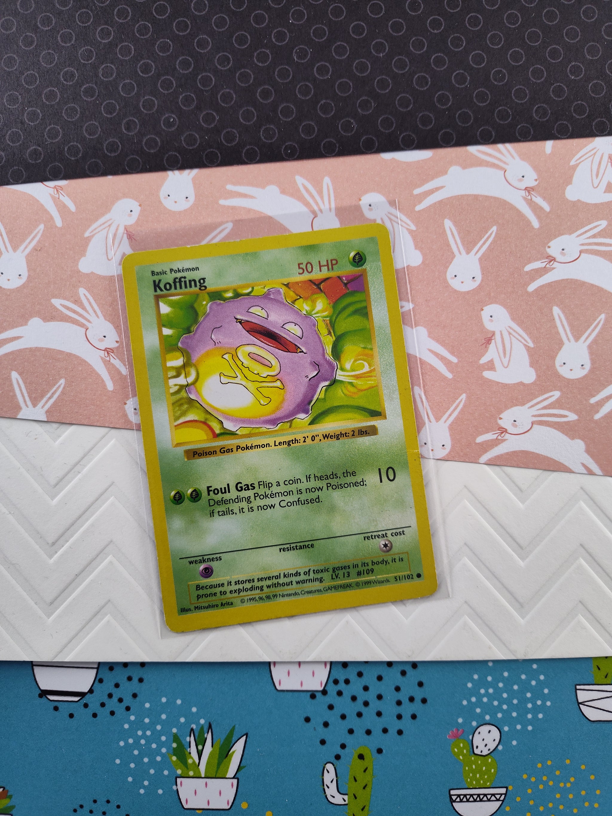 koffing pokemon card 1995 Vintage Common