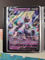 Pokemon TCG - Galarian Rapidash V  Promo Full Art Holo JUMBO Pokemon Card SWSH111 - NM