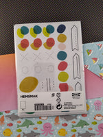 IKEA HEMSMAK Stickers Labels New/Sealed Unused Pack/8 Sheets 5" x 7"