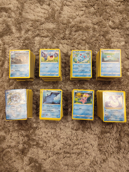 Pokemon TCG Lot 1,600+ Cards, Water Type, No Trainers No Energy