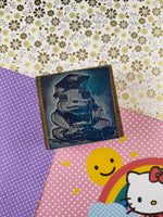 Vintage 1995 Center Enterprises, Inc. "Graduation Frog 100%" Wooden Block/Rubber Stamp