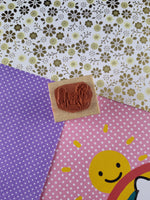 Vintage 1994 Colorful Rocking Horse Noteworthy Miniature Wooden Block/Rubber Stamp