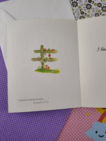 Vintage Little Helpers Greeting Card "Thinking of You" Clean & Unused