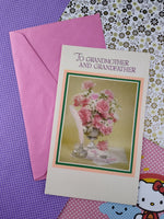 Vintage Valentines Greeting Card "To Grandmother and Grandfather" Clean & Unused