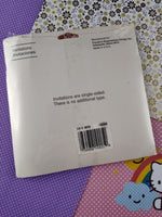Vintage Paper Art Party Invitation Cards + Envelopes Set/8, New/Sealed