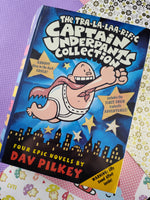 The TRA-LA-LAA-RIFIC Captain Underpants Collection Books 1-4 Glow In Dark Cover