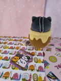 Neko Atsume: Kitty Collector 6" Plush Keychain: Pepper Pot NWT