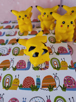 Vintage Pokemon Miniature Plastic Pikachu Figures Set/7