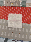 Vintage Sandylion Christmas SHINY Stickers Holiday Wreaths w/Bows, 1 Mod Unused