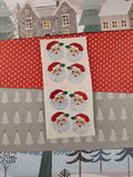 Vintage Sandylion Christmas SHINY Stickers Santa Claus Saint Nick, 2 Mods Unused