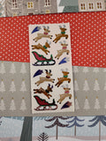 Vintage Sandylion Christmas SHINY Stickers Santa's Sleigh Reindeer, 2 Mods Unused